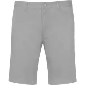 image of Kariban Mens Chino Bermuda Shorts (3XL) (Fine Grey)