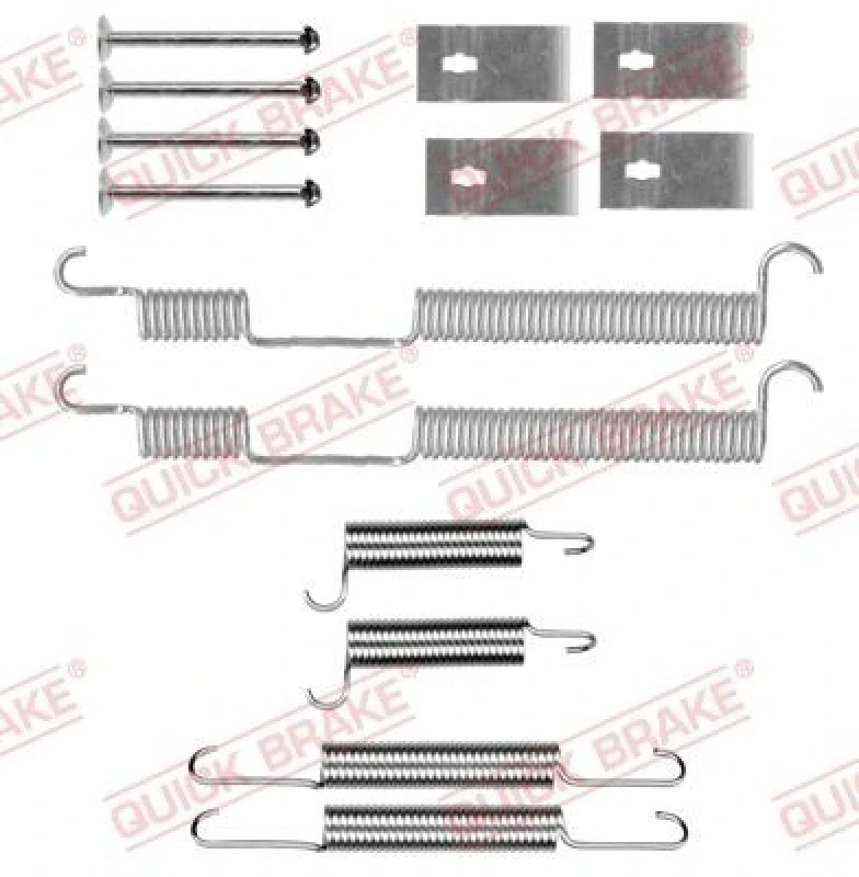 Image of QUICK BRAKE Brake shoe fitting kit QUICK BRAKE 105-0844