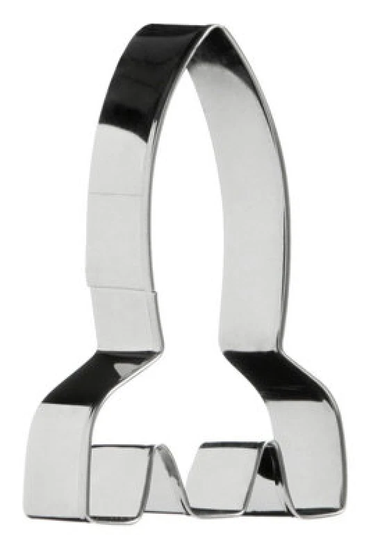 Image of Premier Housewares Rocket Cookie Cutter Silver