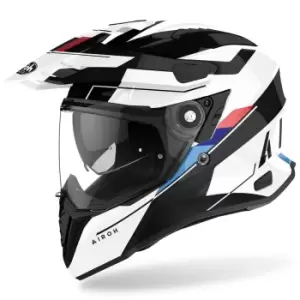 Image of Airoh Commander Skill Motocross Helmet, black-white, Size 2XL, black-white, Size 2XL