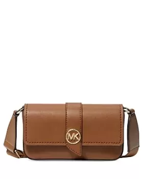 image of Michael Kors Greenwich Mini Leather East West Sling Crossbody