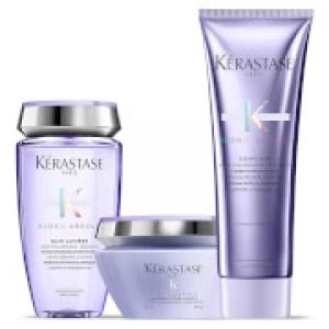 Kerastase Blond Absolu Lumiere Shampoo, Conditioner and Masque Trio