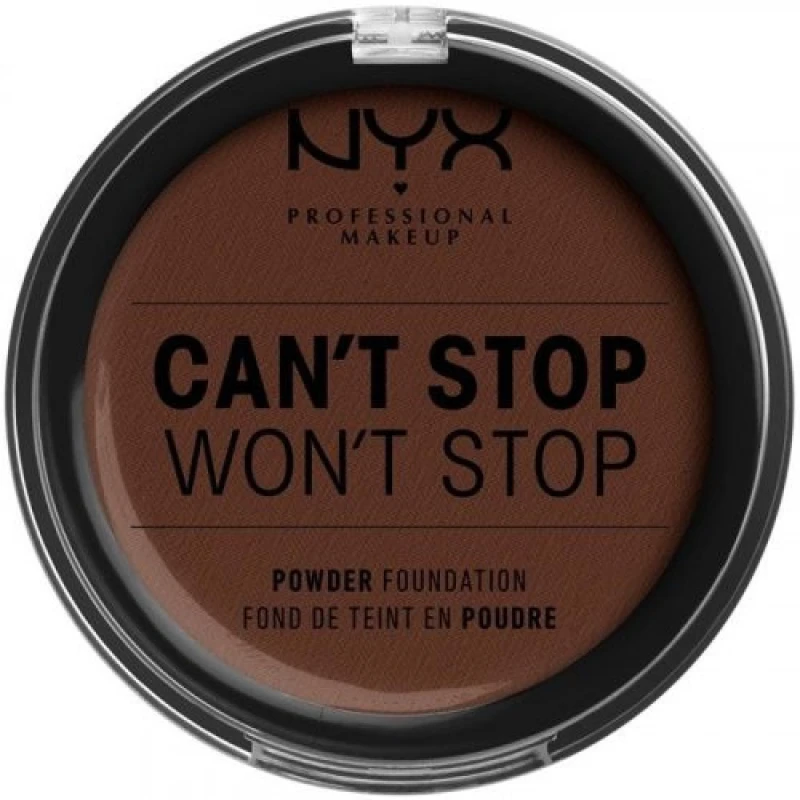 Image of NYX Professional Makeup Can't Stop Won't Stop Powder Foundation 24 Deep Espresso