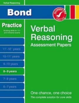 Image of Bond Verbal Reasoning Assessment Papers 8-9 Years by J M Bond Paperback