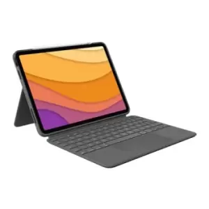 Image of Logitech Combo Touch for iPad Air (4th generation) Grey Smart Connector QWERTY UK English