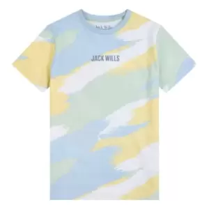 image of Jack Wills Regular Fit T-Shirt Juniors - Blue