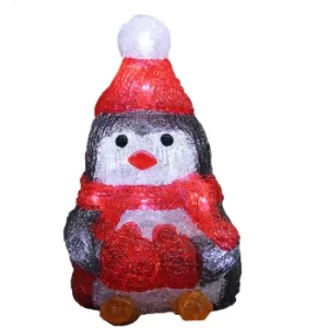 image of LED Lights Christmas Acrylic Decoration Indoor Xmas String Holiday Battery Operated Penguin