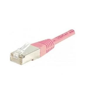 Patch Cord RJ45 CAT.5e F/UTP Pink - 0.50 M Full Copper