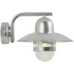 image of Nordlux Nibe Outdoor Dome Wall Lamp Galvanized, E27, IP54