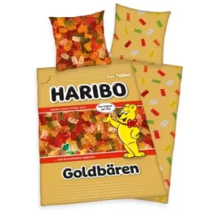 image of Haribo Duvet Set Goldbears 135 x 200cm / 80 x 80 cm