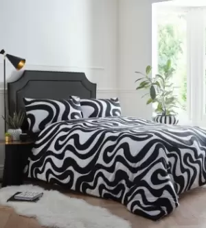 Image of Retro Waves Duvet Cover Set