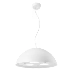 image of Moon Lux LED Pendant Light White Glass