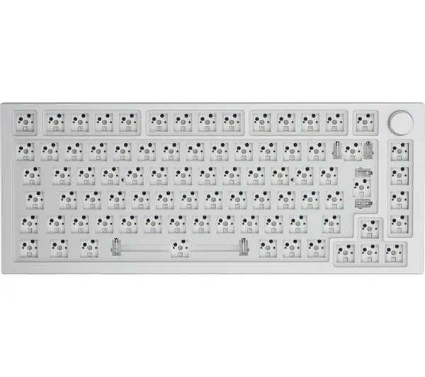 GLORIOUS GMMK PRO Barebones 75% Gaming Keyboard - White 850005352402