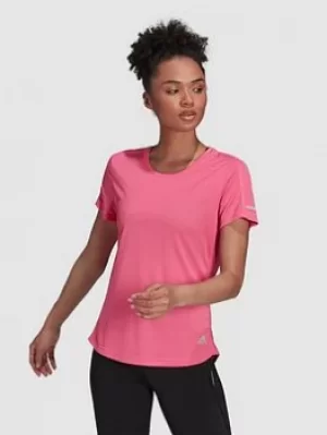 Image of adidas Run It Tee, Pink, Size L, Women