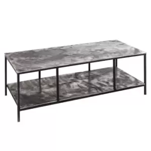 Image of Silver Rectangle Coffee Table - Farrah