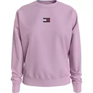 Image of Tommy Jeans Tjw Tommy Center Badge Crew - Pink