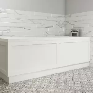 image of Matt White 1700mm Bath Front Panel - Baxenden