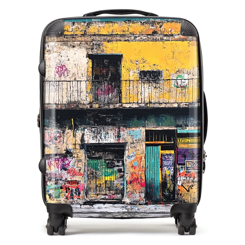 Image of Designer Luggage Jasper Reed: 00009 Suitcase Size: Large Multicolor Unisex Large