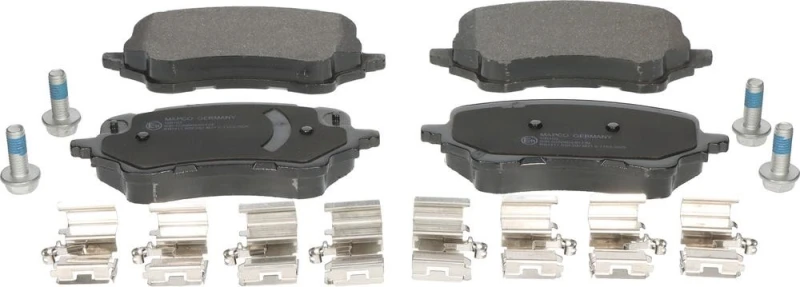 Image of MAPCO 106103 Brake pad set Front Axle, excl. wear warning contact, with accessories, with brake caliper screws Brake Pad Set,disc brake (402)