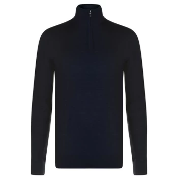 image of Howick Merino Funnel Neck Jumper - Navy