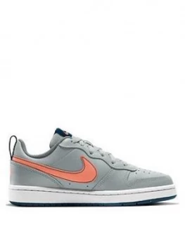 image of Nike Court Borough Low 2, Grey/Pink, Size 3