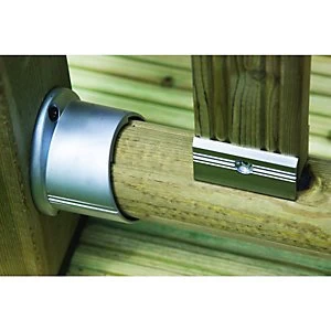 Image of Wickes Axxys Deck Fixing Kit Silver