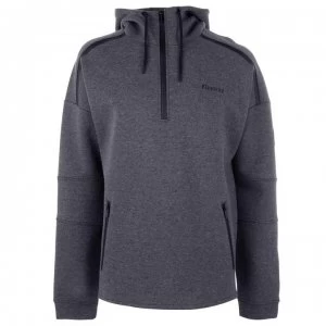 image of Firetrap Biker Over The Head Hoodie - Charcoal Marl