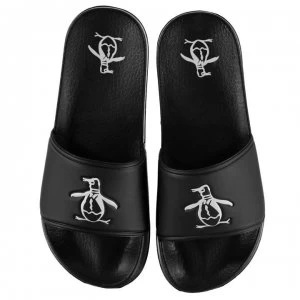 Image of Original Penguin Pier Sliders - Black/White