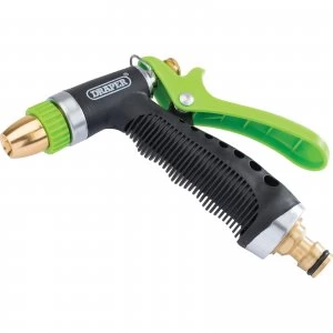 Image of Draper 3 Pattern Aluminium Garden Watering Spray Gun
