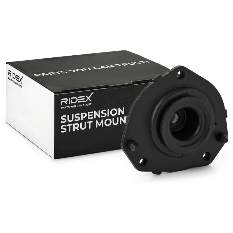 Image of RIDEX 1180S0059 Top strut mount Front Axle Left, without ball bearing Suspension Strut Support Bearing (1180)