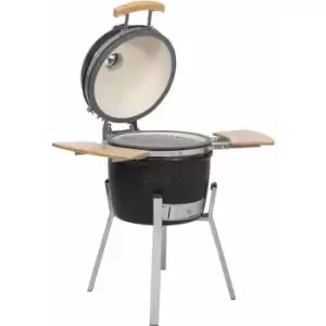 Image of Kamado Barbecue Grill Smoker Ceramic 76cm - Black