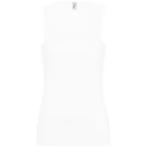 Image of SOLS Womens/Ladies Jane Sleeveless Tank / Vest Top (M) (White)
