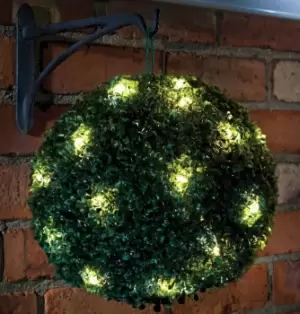 image of Solalite LED Solar Topiary Ball Green 28cm