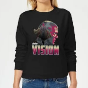 image of Avengers Vision Womens Sweatshirt - Black