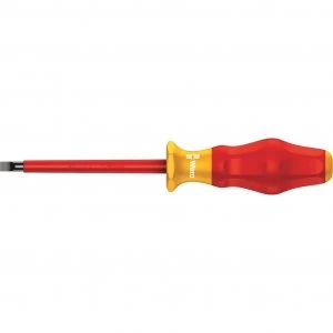Image of Wera Kraftform Comfort 1160I VDE Insulated Slotted Screwdriver 2.5mm 80mm