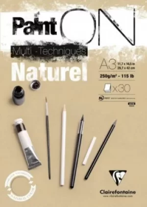 Image of PaintOn Glued Kraft Pad A3 30sh 250g (Pack 2) 96541C