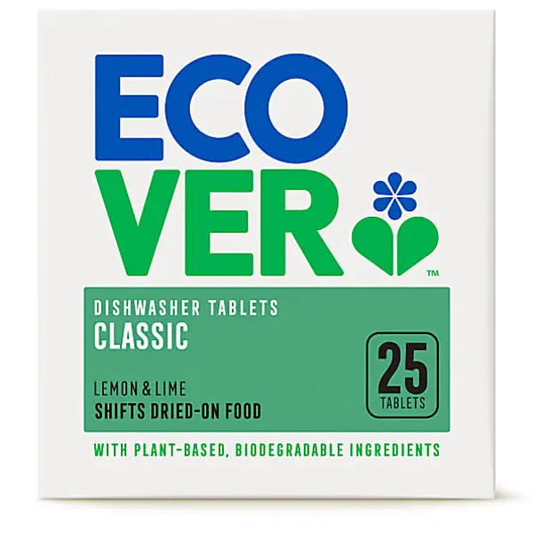 Image of Ecover Classic Dishwasher Tablets Lemon & Lime 25x pcs