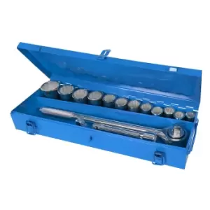 Image of Silverline Socket Set 3/4" Drive Metric 12 Point 15pce 652142