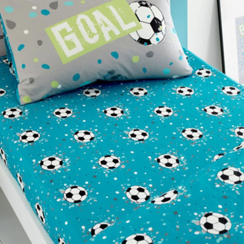 Image of Goal Single Fitted Sheet Grey