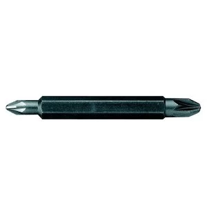 Image of Stanley Tools Double-Ended Pozidriv Bits PZ1/PZ2 (Box 10)