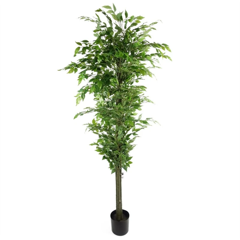 Image of Leaf Design 180cm Artificial Ficus Tree Green Realistic