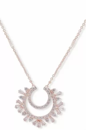 Image of Anne Klein Jewellery Baguette Cluster Necklace 60548747-5ZU