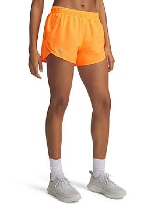 Image of Under Armour Womens Fly-By Performance Gym Shorts Performance Shorts 16 (XL) Red 34207409470