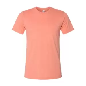 Image of Bella + Canvas Adults Unisex Heather CVC T-Shirt (M) (Heather Sunset)