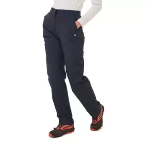 image of Craghoppers Womens Kiwi II Polyester Walking Trousers 10L - Waist 27' (69cm), Inside Leg 33'