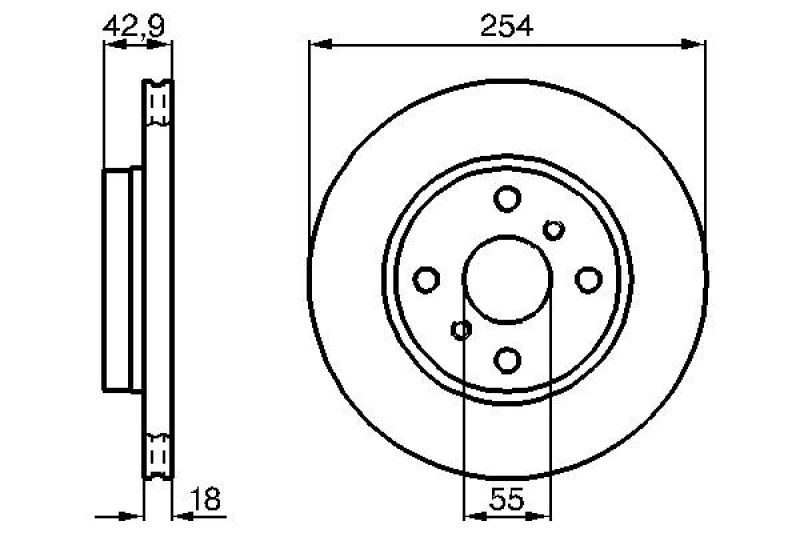 Image of Brake disc Bosch 0 986 478 585