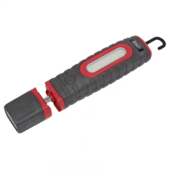Image of Rechargeable 360 Inspection Lamp 24 SMD LED + 3W LED Red 2 X Lithium-ion