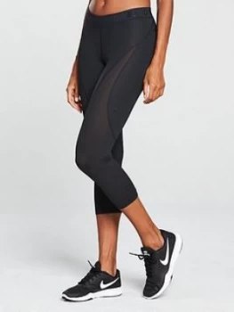 Image of Nike Training Pro HyperCool Capri Black Size XXL Women