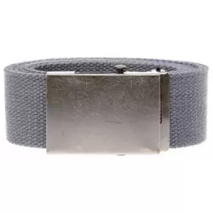 Duke Mens Kingsize Edward Plain Webbing Belt (2XL) (Charcoal)