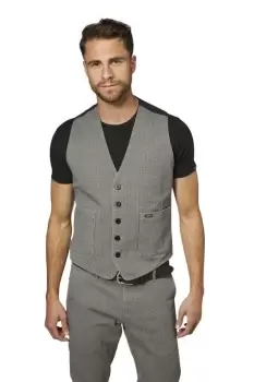 image of ROKKER Tweed Vest Grey M